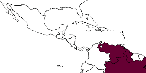 map of Tachytes zuliae     Bohart, 1979